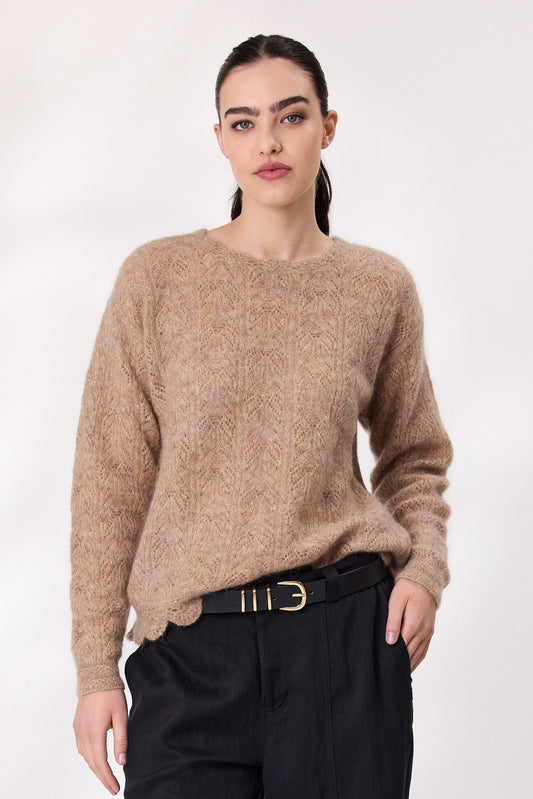 DESIGN NATION MONROE JUMPER - OAT - THE VOGUE STORE