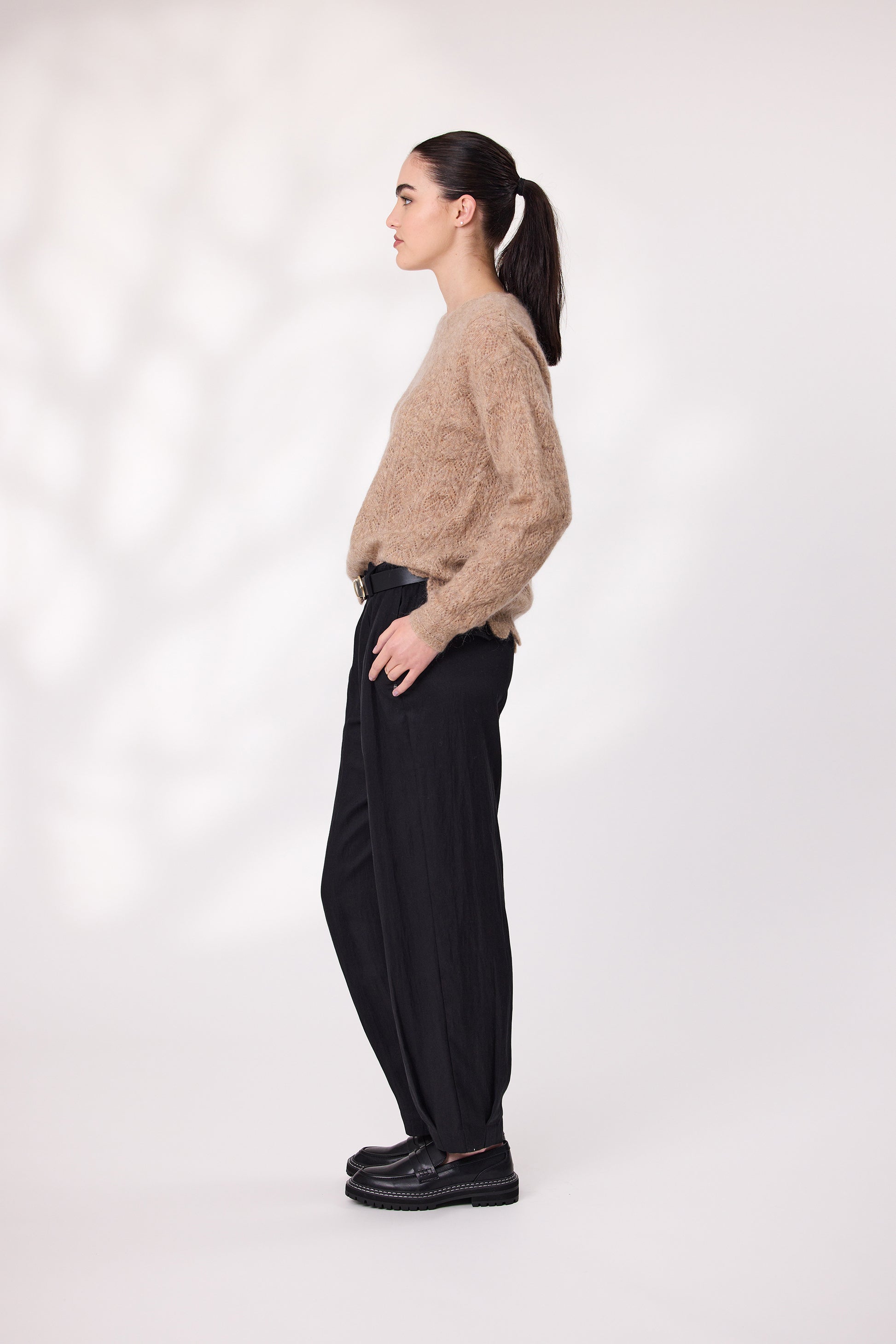 DESIGN NATION MONROE JUMPER - OAT - THE VOGUE STORE