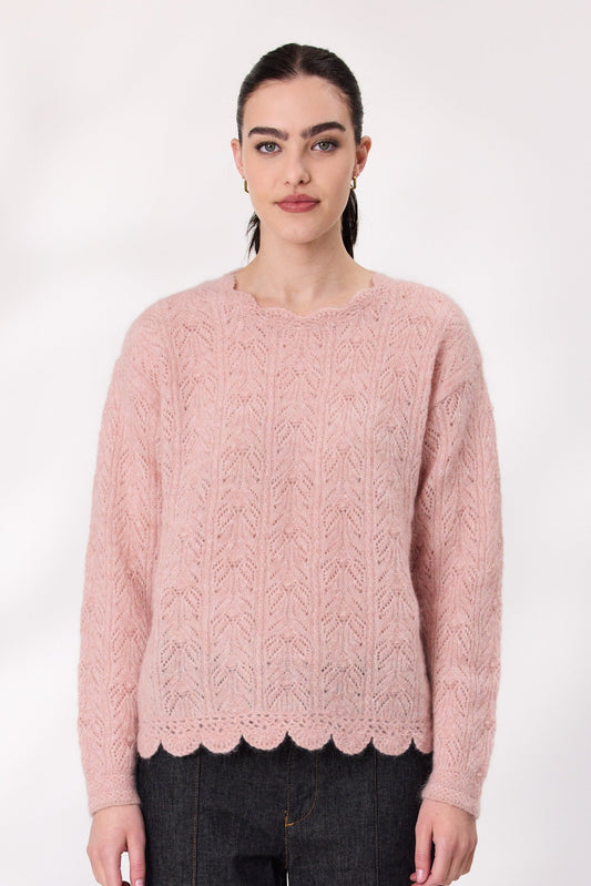 DESIGN NATION MONROE JUMPER - BLUSH PINK - THE VOGUE STORE