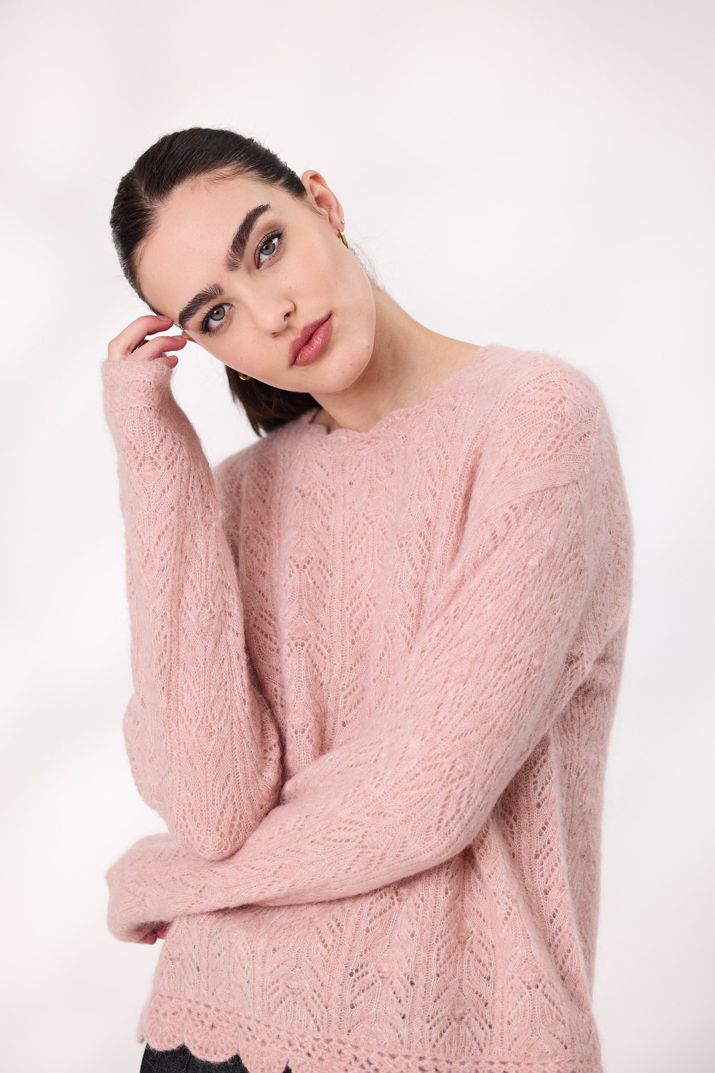 DESIGN NATION MONROE JUMPER - BLUSH PINK - THE VOGUE STORE