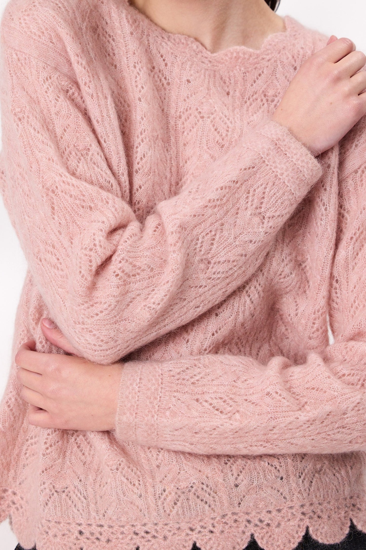 DESIGN NATION MONROE JUMPER - BLUSH PINK - THE VOGUE STORE