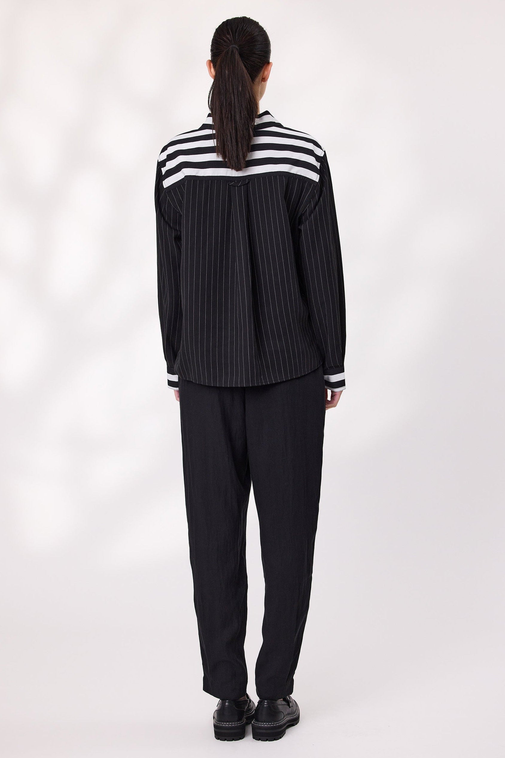 DESIGN NATION MAXWELL SHIRT - BLACK - THE VOGUE STORE