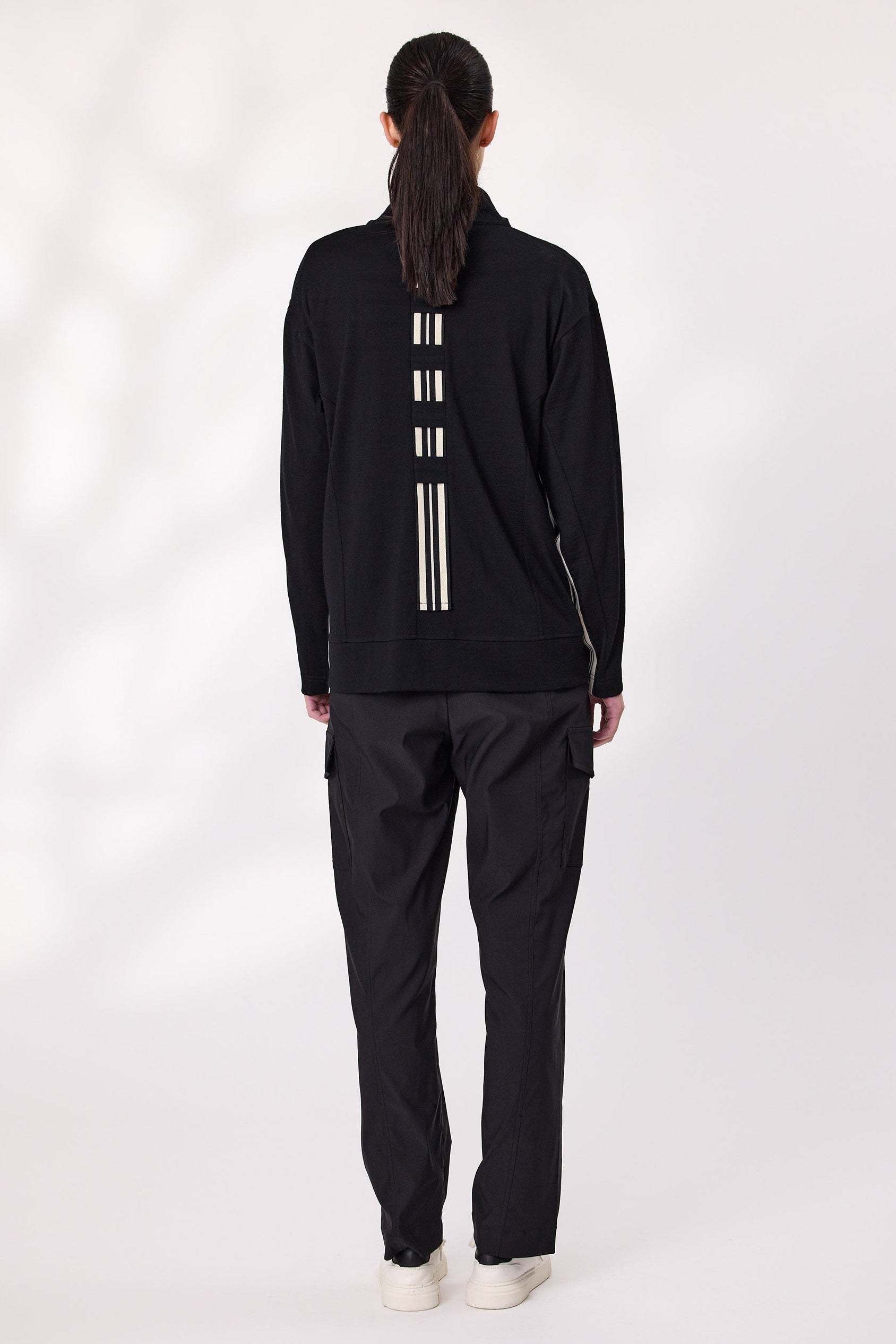 DESIGN NATION MODE MERINO JACKET - BLACK - THE VOGUE STORE