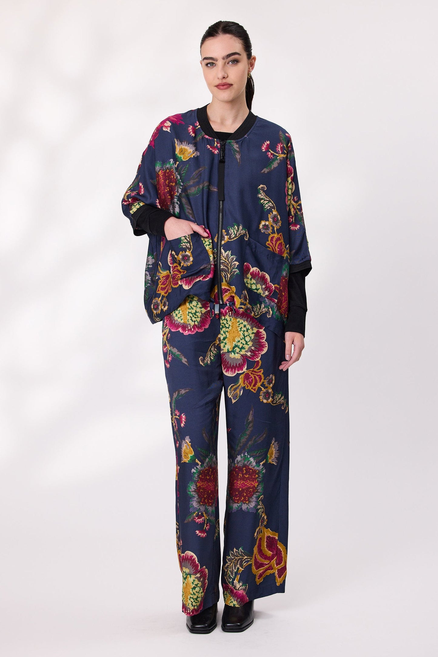 DESIGN NATION BRAMBLE JACKET - BRAMBLE PRINT - THE VOGUE STORE