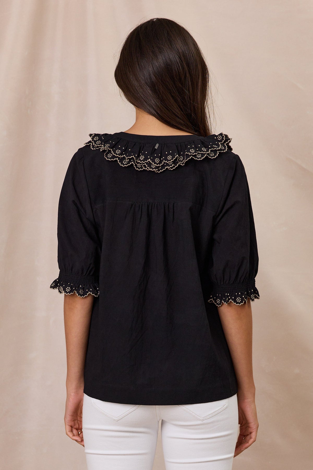 DESIGN NATION STEVIE TOP - BLACK - THE VOGUE STORE