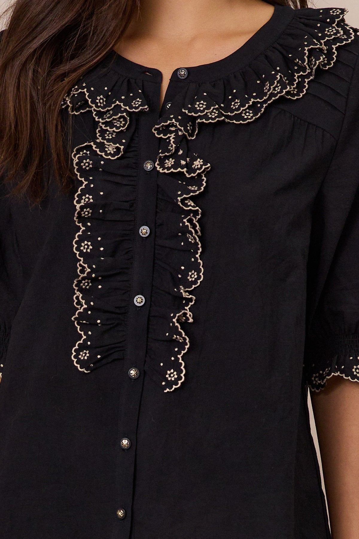 DESIGN NATION STEVIE TOP - BLACK - THE VOGUE STORE