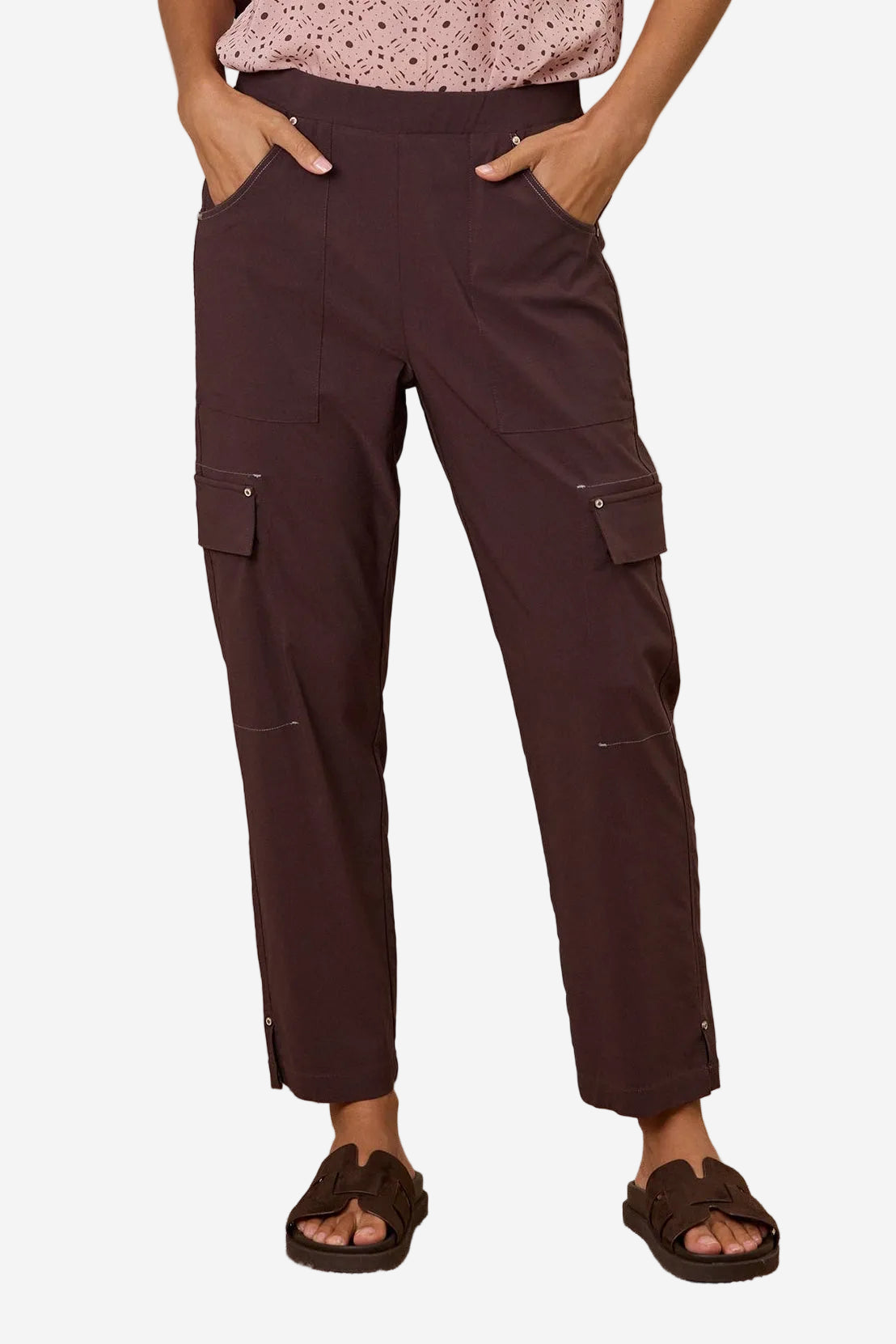 DESIGN NATION MARSHALL PANT - COCOA - THE VOGUE STORE