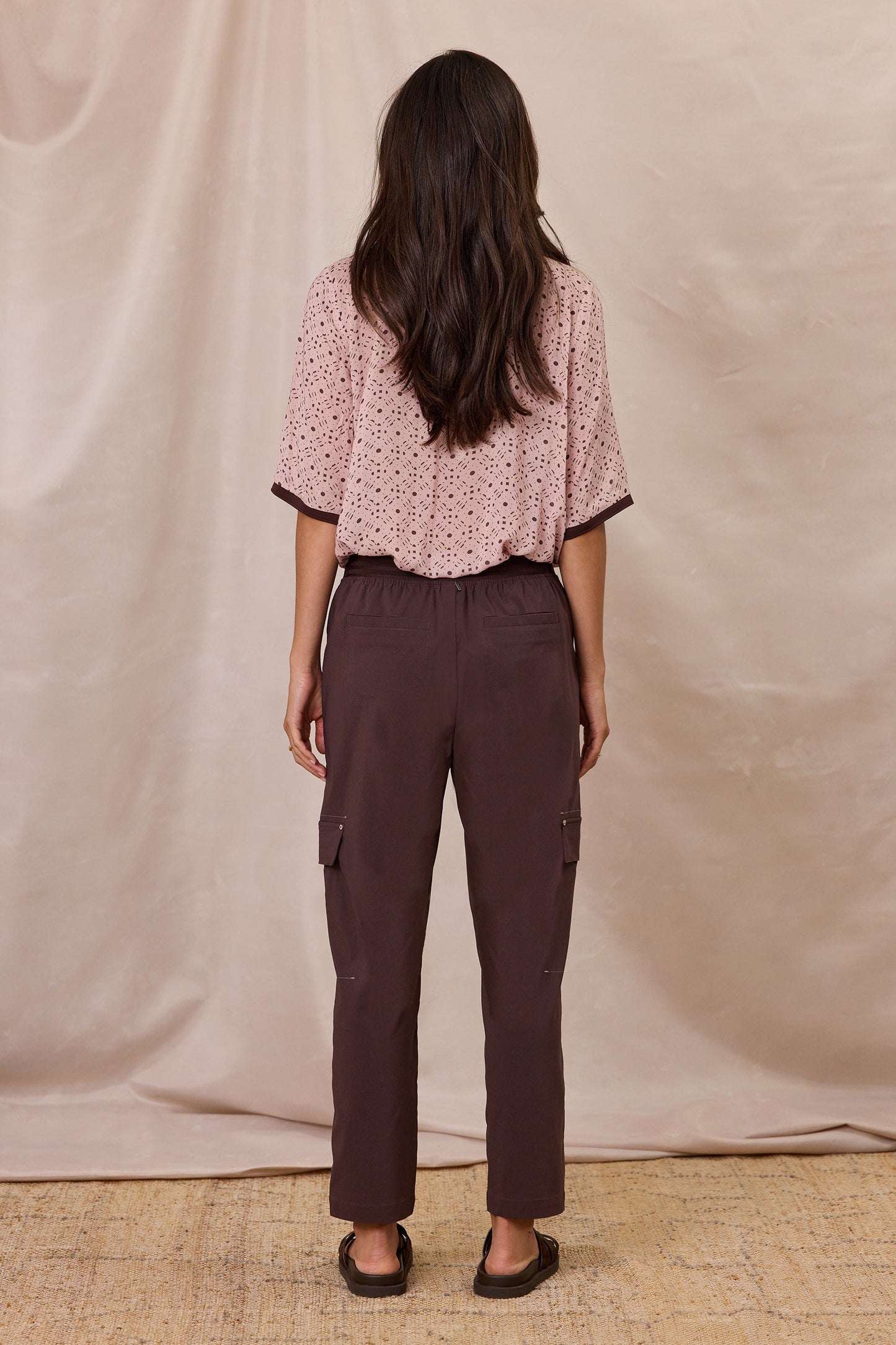 DESIGN NATION MARSHALL PANT - COCOA - THE VOGUE STORE