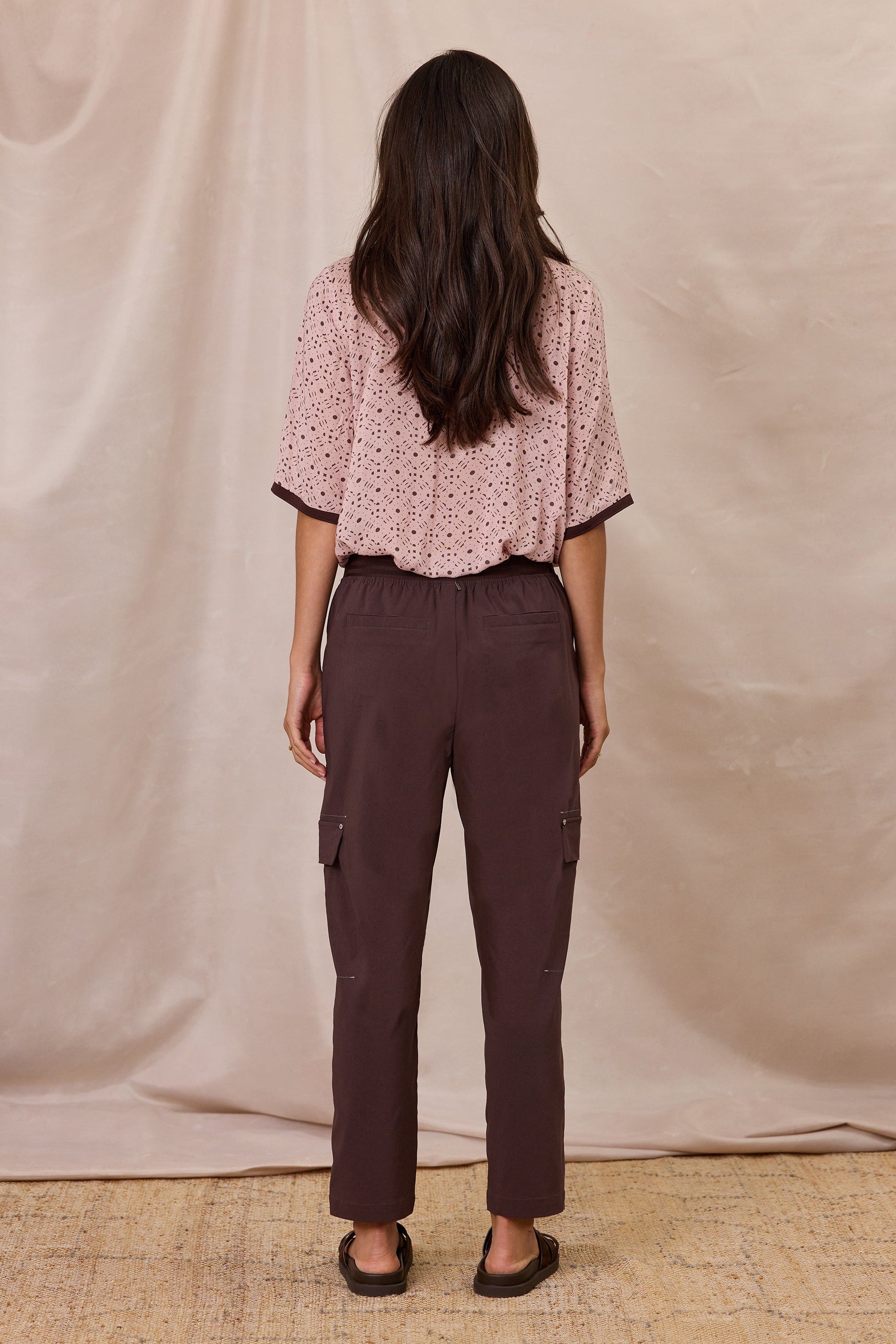 DESIGN NATION MARSHALL PANT - COCOA - THE VOGUE STORE