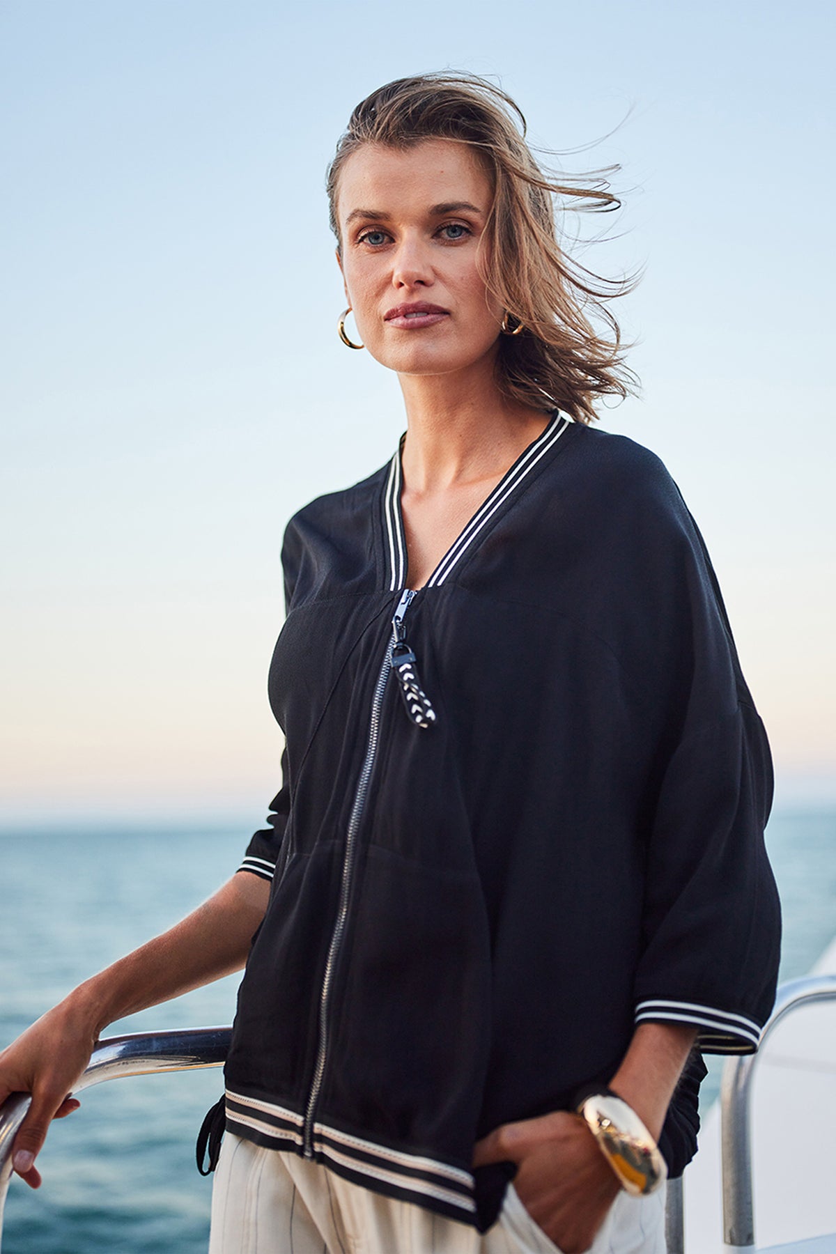 DESIGN NATION ABLE JACKET - BLACK - THE VOGUE STORE