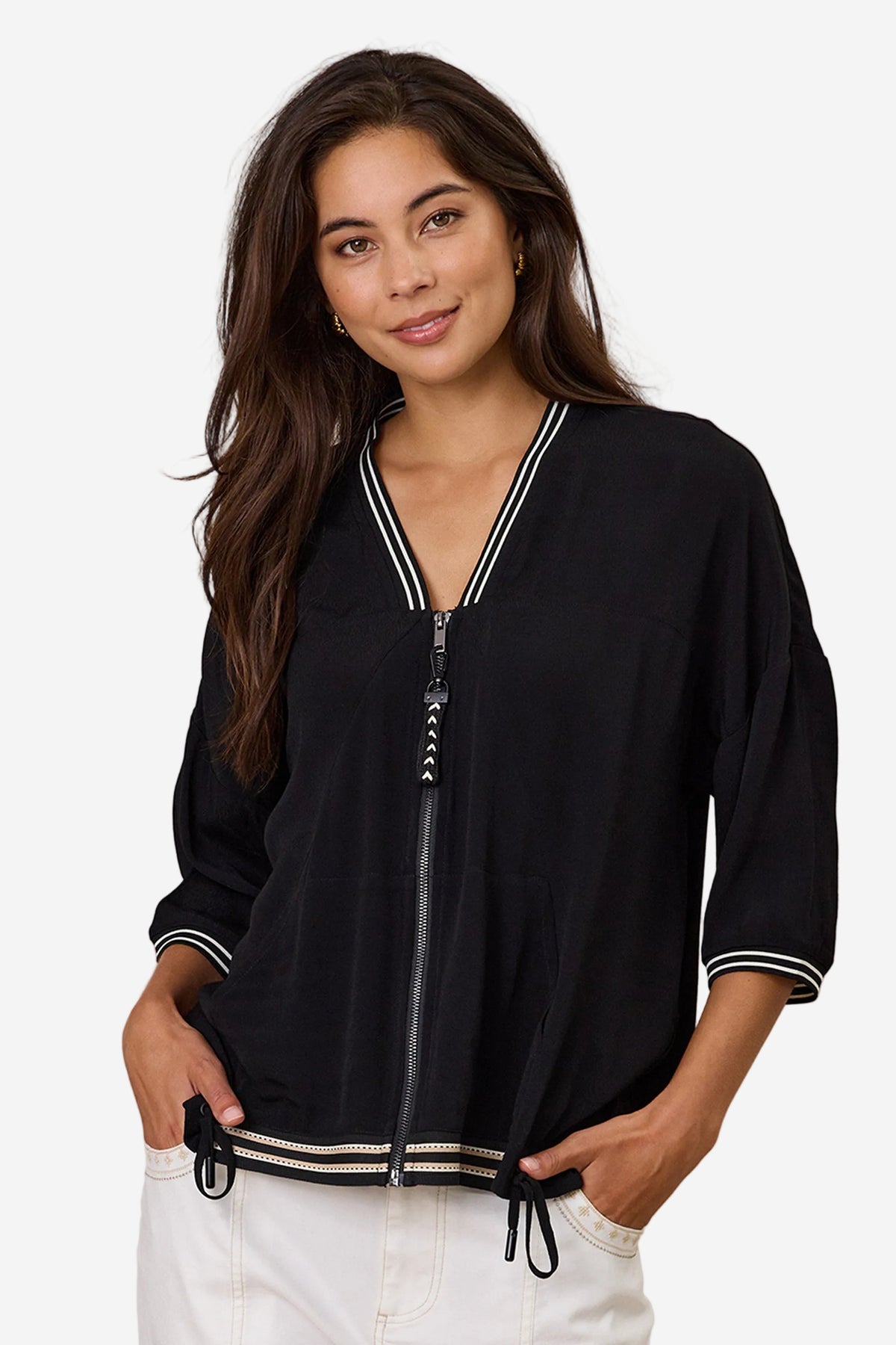 DESIGN NATION ABLE JACKET - BLACK - THE VOGUE STORE