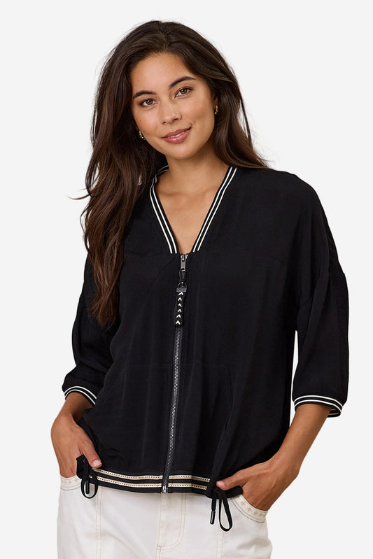 DESIGN NATION ABLE JACKET - BLACK - THE VOGUE STORE