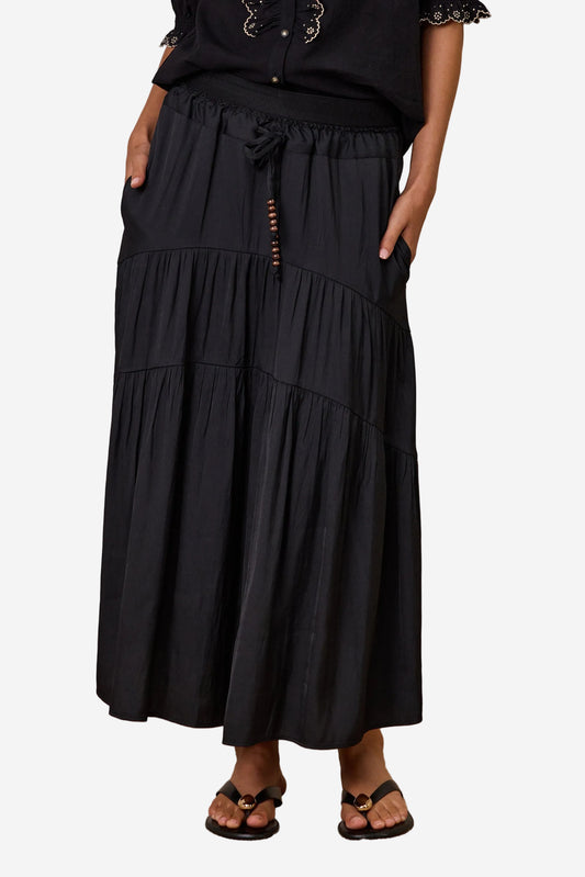 DESIGN NATION RAE SKIRT - BLACK - THE VOGUE STORE