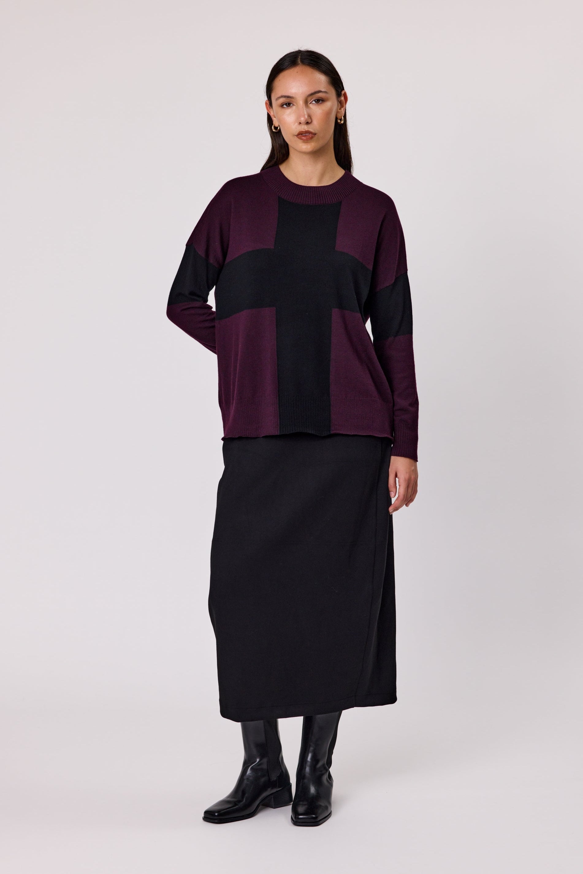 DUO HYDE SKIRT - BLACK - THE VOGUE STORE