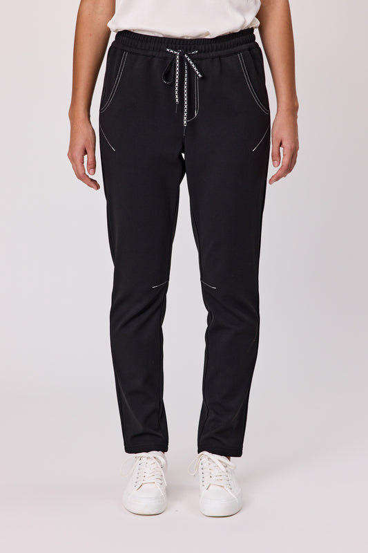 DUO DARCY JOGGER - BLACK - THE VOGUE STORE