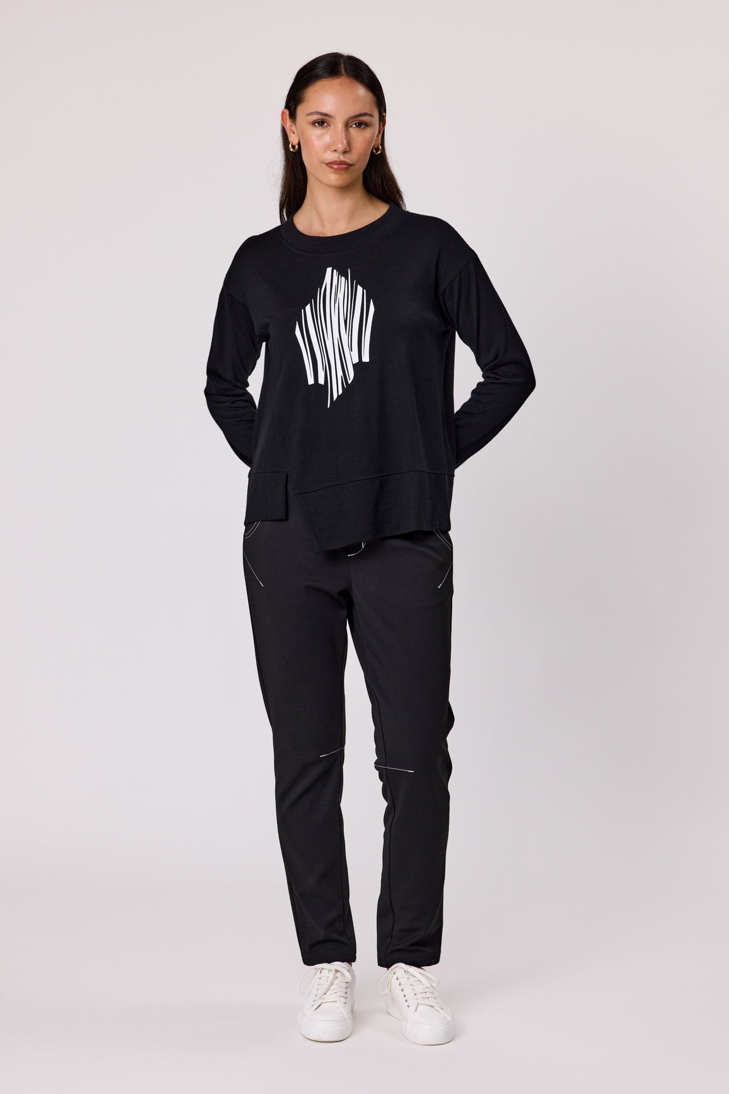 DUO DARCY JOGGER - BLACK - THE VOGUE STORE
