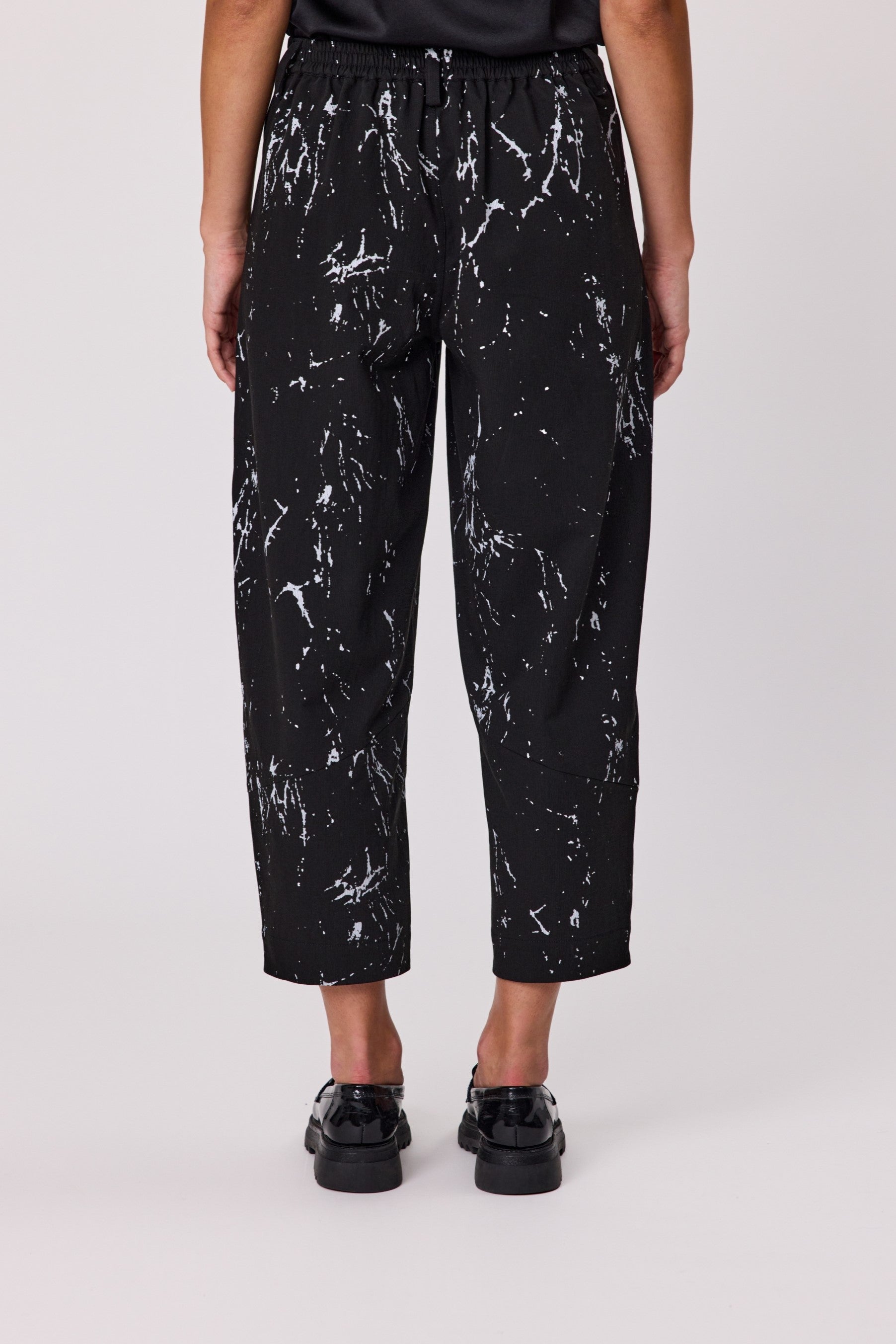 DUO SKETCH PANT - BLACK PRINT - THE VOGUE STORE