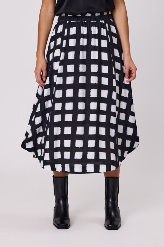 DUO FRAME SKIRT - FRAME PRINT - THE VOGUE STORE