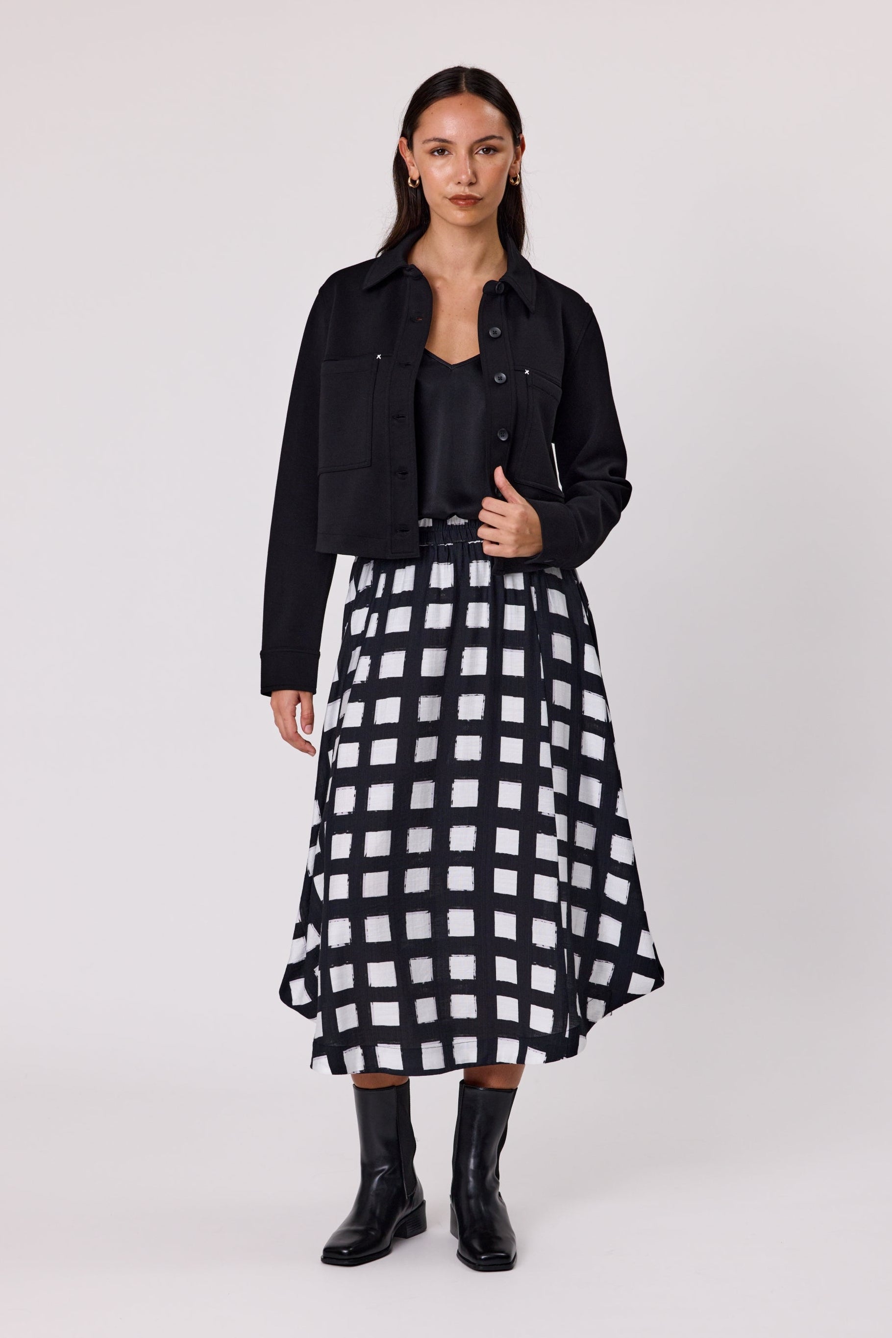 DUO FRAME SKIRT - FRAME PRINT - THE VOGUE STORE