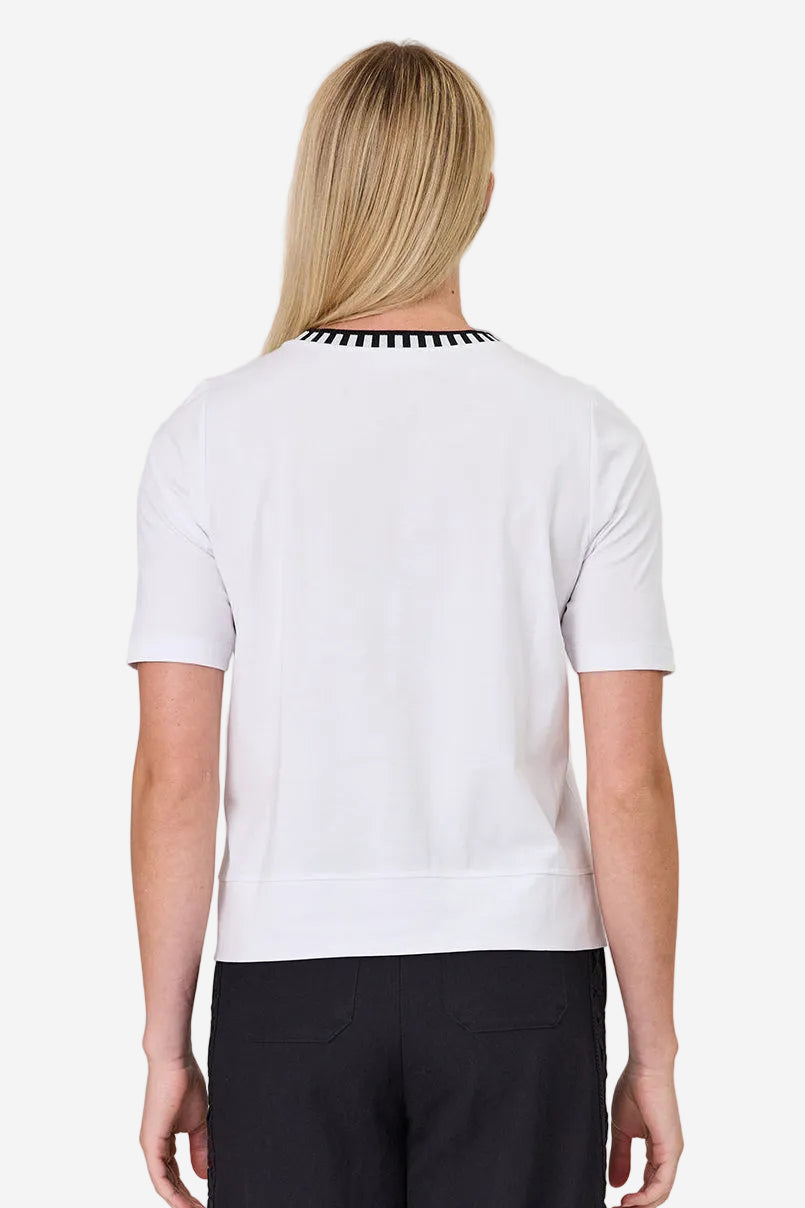 DUO GOLDIE TEE - WHITE - THE VOGUE STORE
