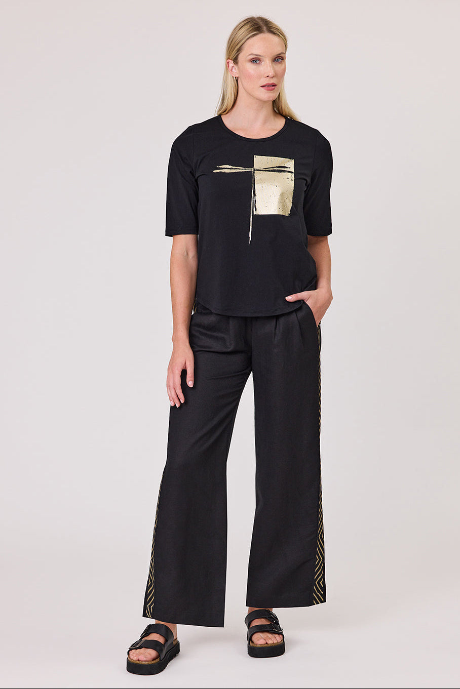 DUO ZENITH PANT - BLACK - THE VOGUE STORE