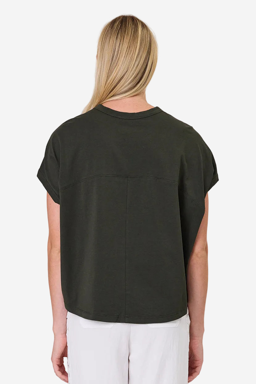 DUO MARGOT TEE - KHAKI - THE VOGUE STORE