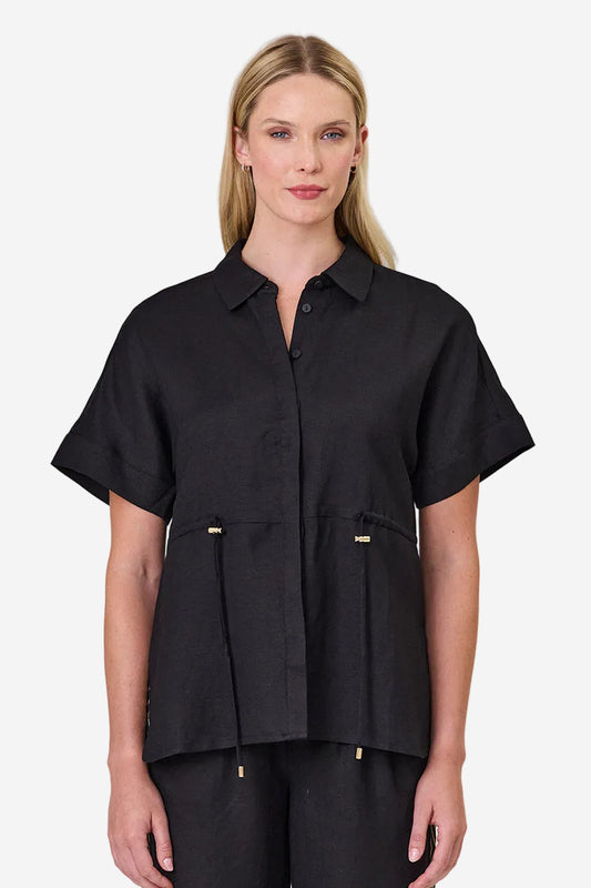 DUO ZENITH SHACKET - BLACK - THE VOGUE STORE