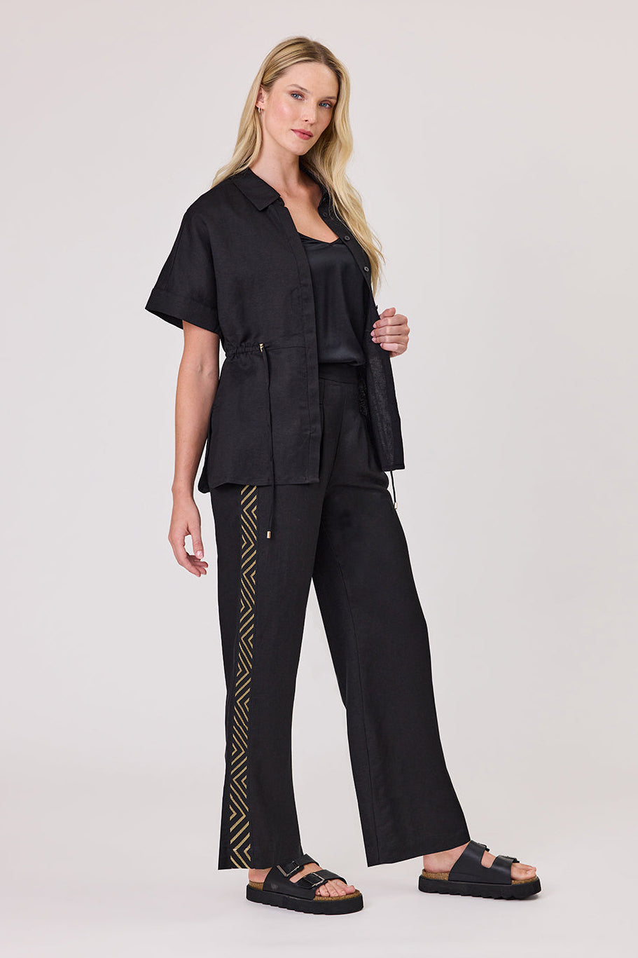 DUO ZENITH SHACKET - BLACK - THE VOGUE STORE