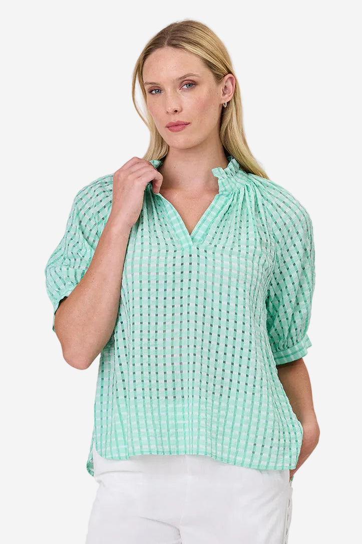 DUO CHARLIE TOP - GREEN - THE VOGUE STORE