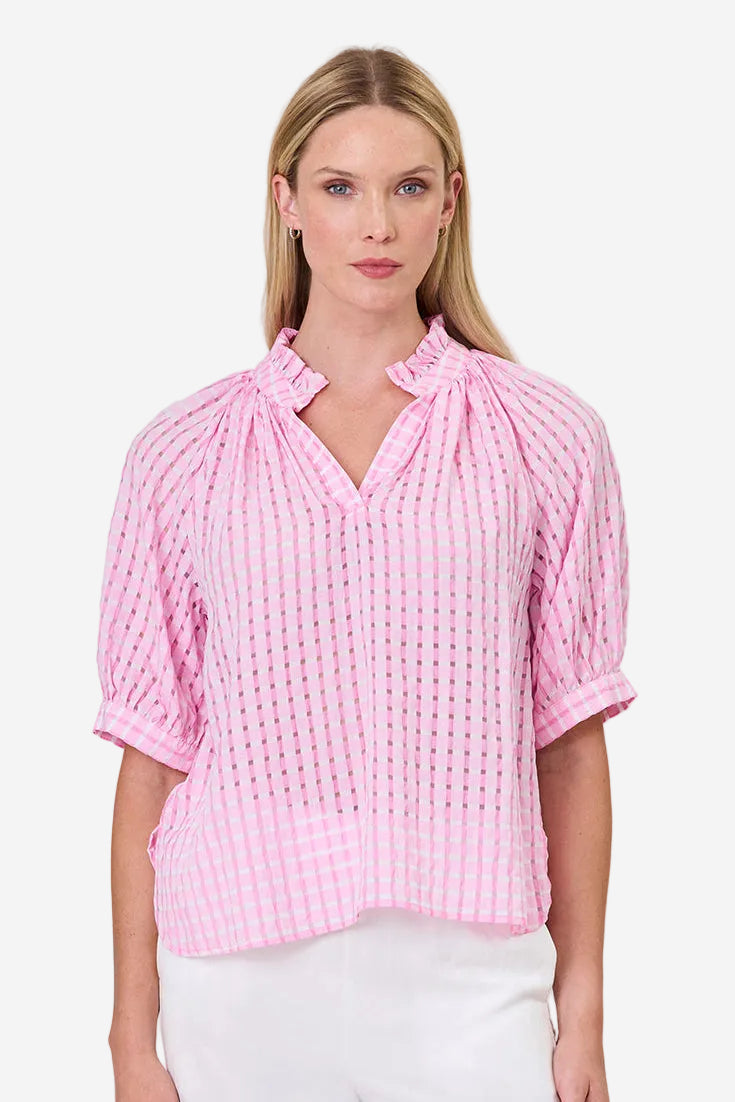 DUO CHARLIE TOP - PINK - THE VOGUE STORE