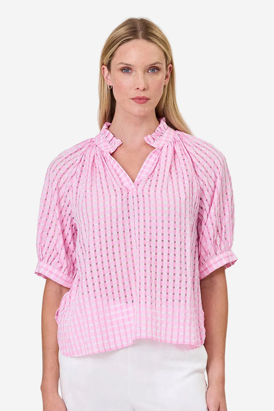 DUO CHARLIE TOP - PINK - THE VOGUE STORE
