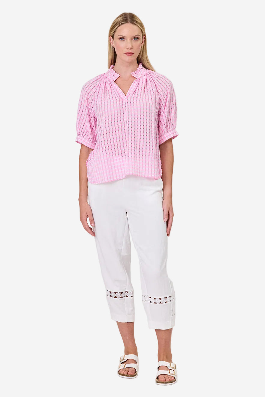 DUO CHARLIE TOP - PINK - THE VOGUE STORE