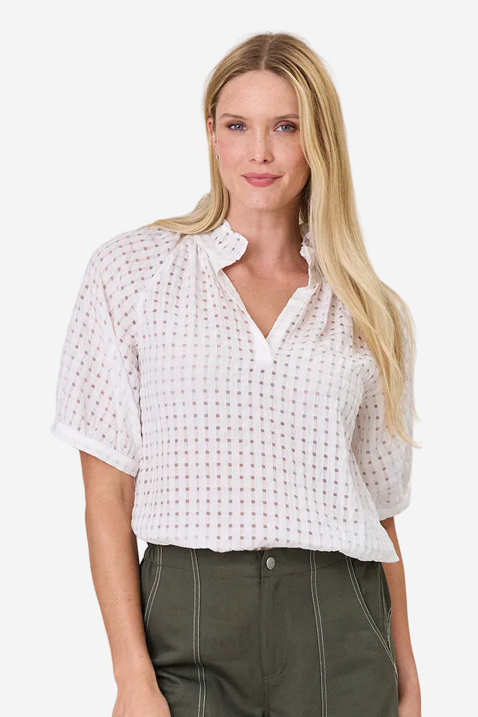 DUO CHARLIE TOP - WHITE - THE VOGUE STORE
