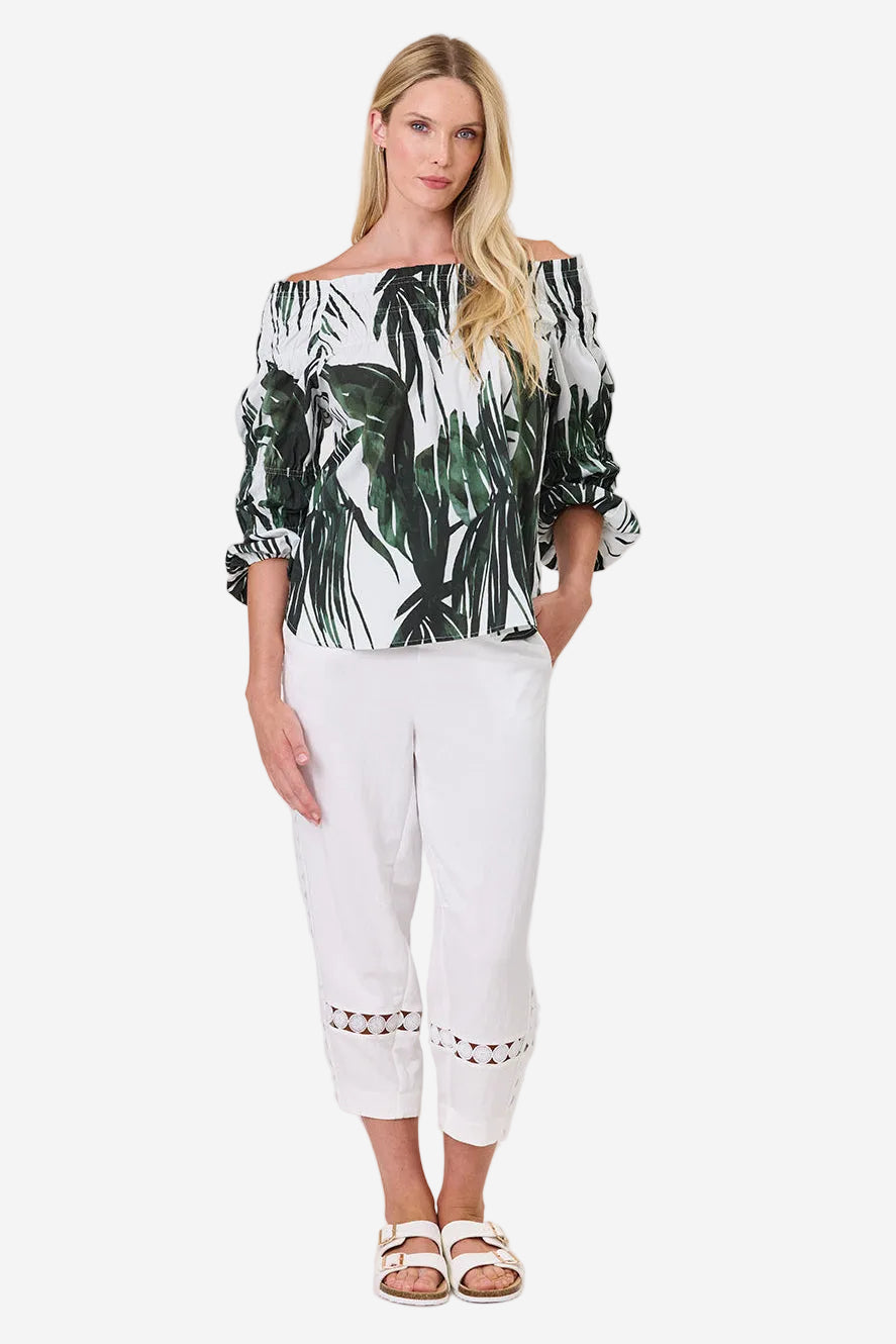 DUO BREEZE SHIRRED TOP - THE VOGUE STORE