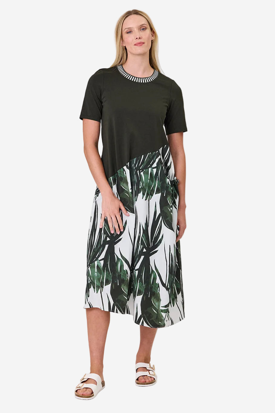 DUO BREEZE MIXED DRESS - THE VOGUE STORE