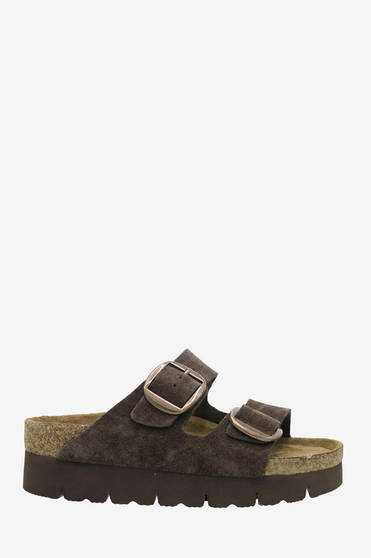 NECKERMAN SANDAL - CHOC SUEDE - THE VOGUE STORE