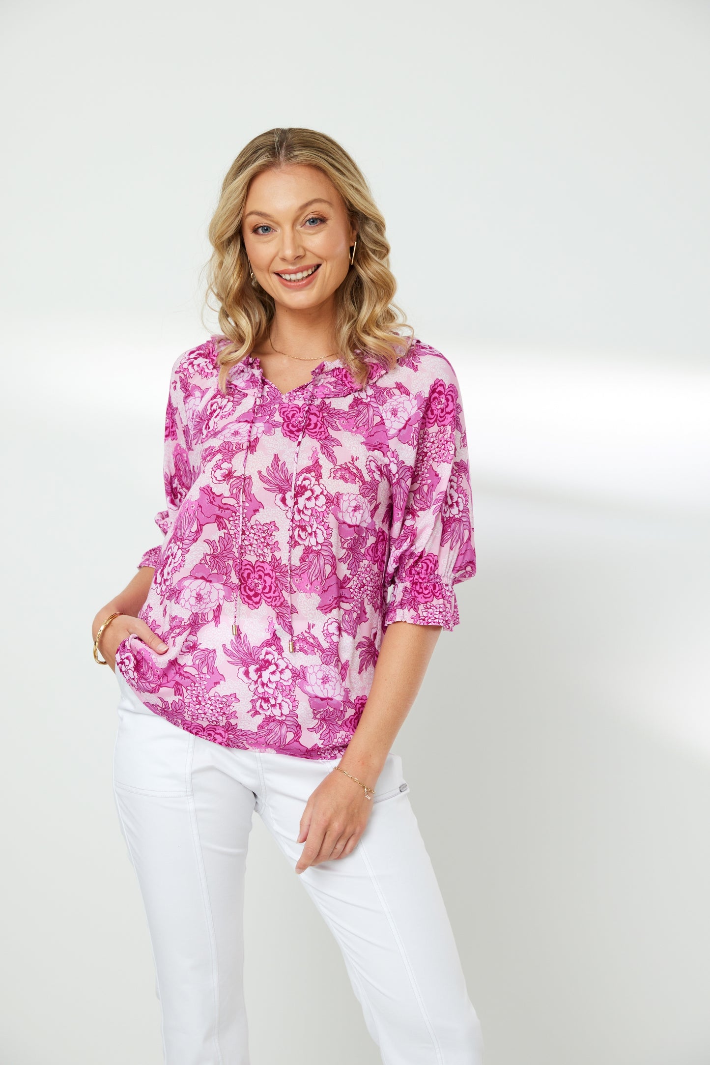 NEWPORT PRIMROSE BLOUSE - PRIMROSE PRINT - THE VOGUE STORE