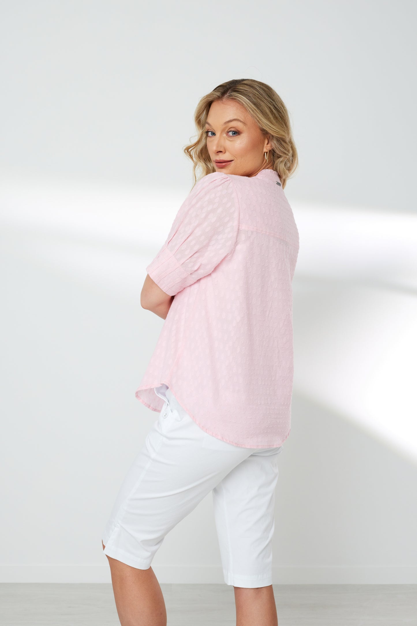 NEWPORT NATALIE BLOUSE - SOFT PINK - THE VOGUE STORE