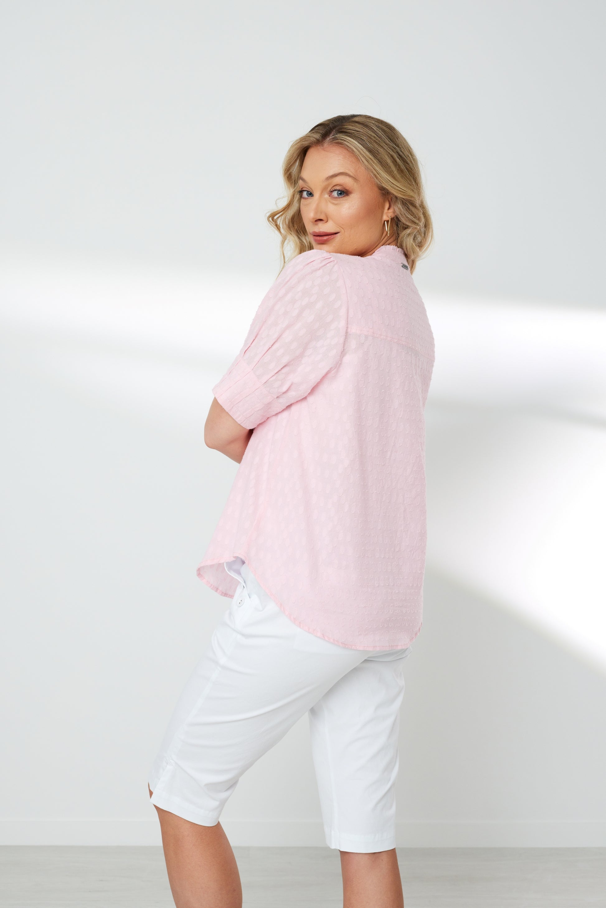 NEWPORT NATALIE BLOUSE - SOFT PINK - THE VOGUE STORE