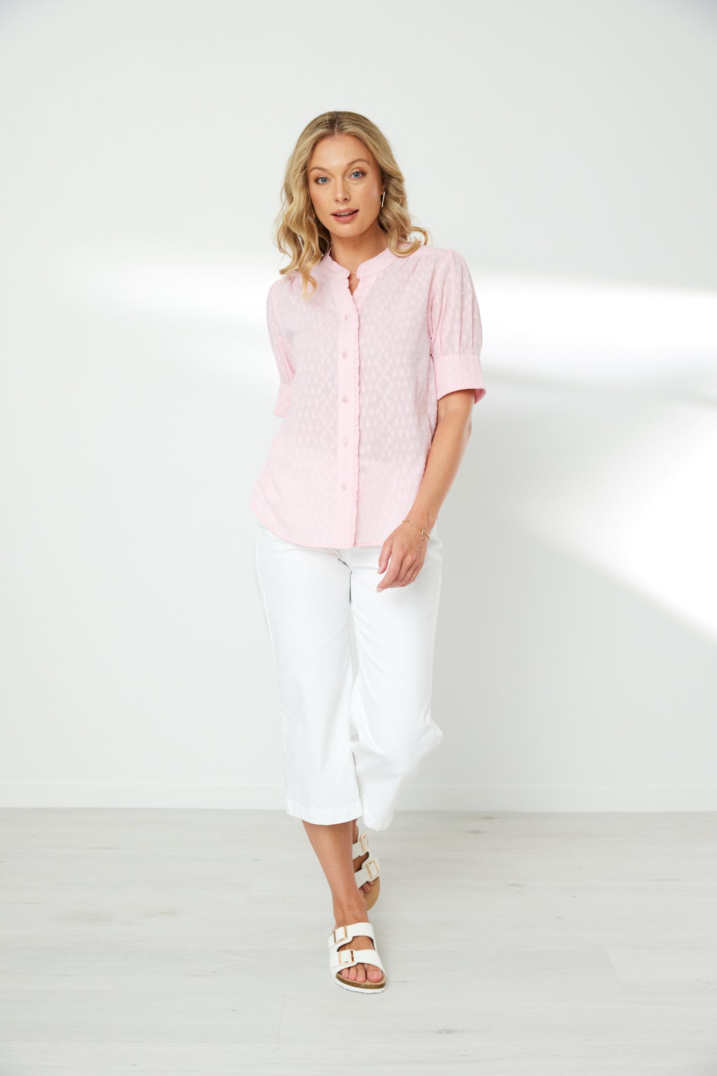 NEWPORT NATALIE BLOUSE - SOFT PINK - THE VOGUE STORE