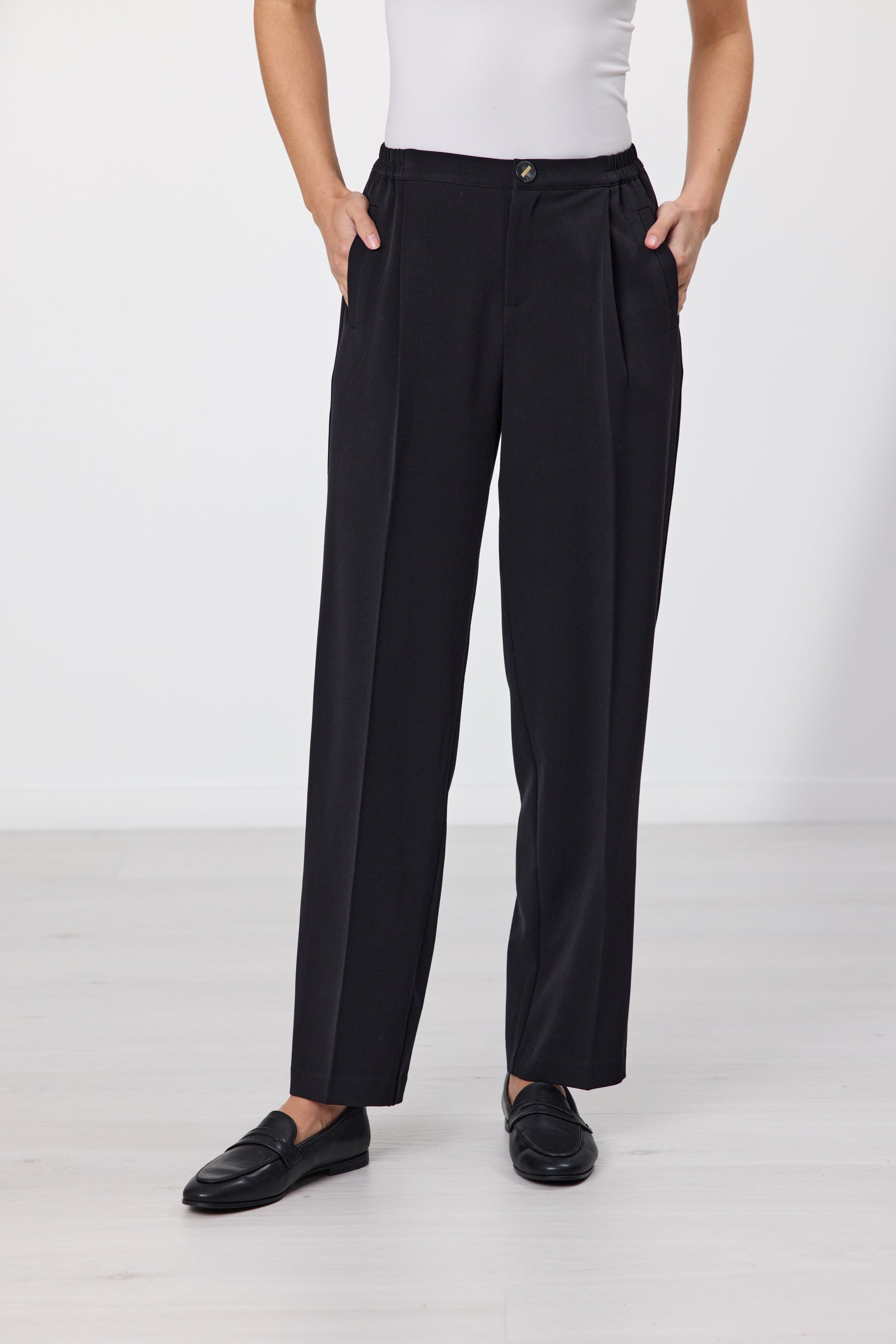 NEWPORT SOLACE PANT - BLACK - THE VOGUE STORE