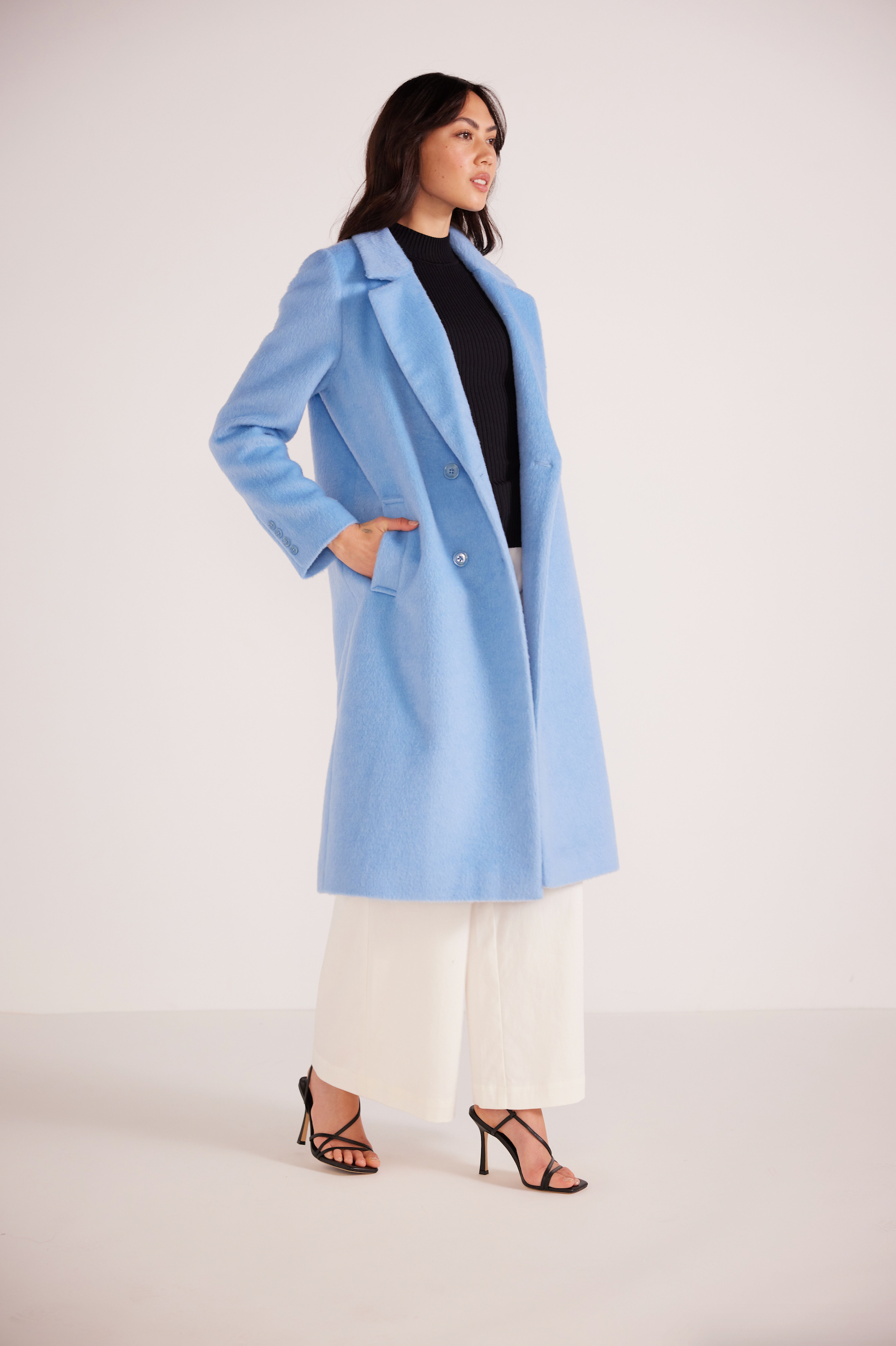 MINKPINK NOLA DOUBLE BREASTED COAT - THE VOGUE STORE
