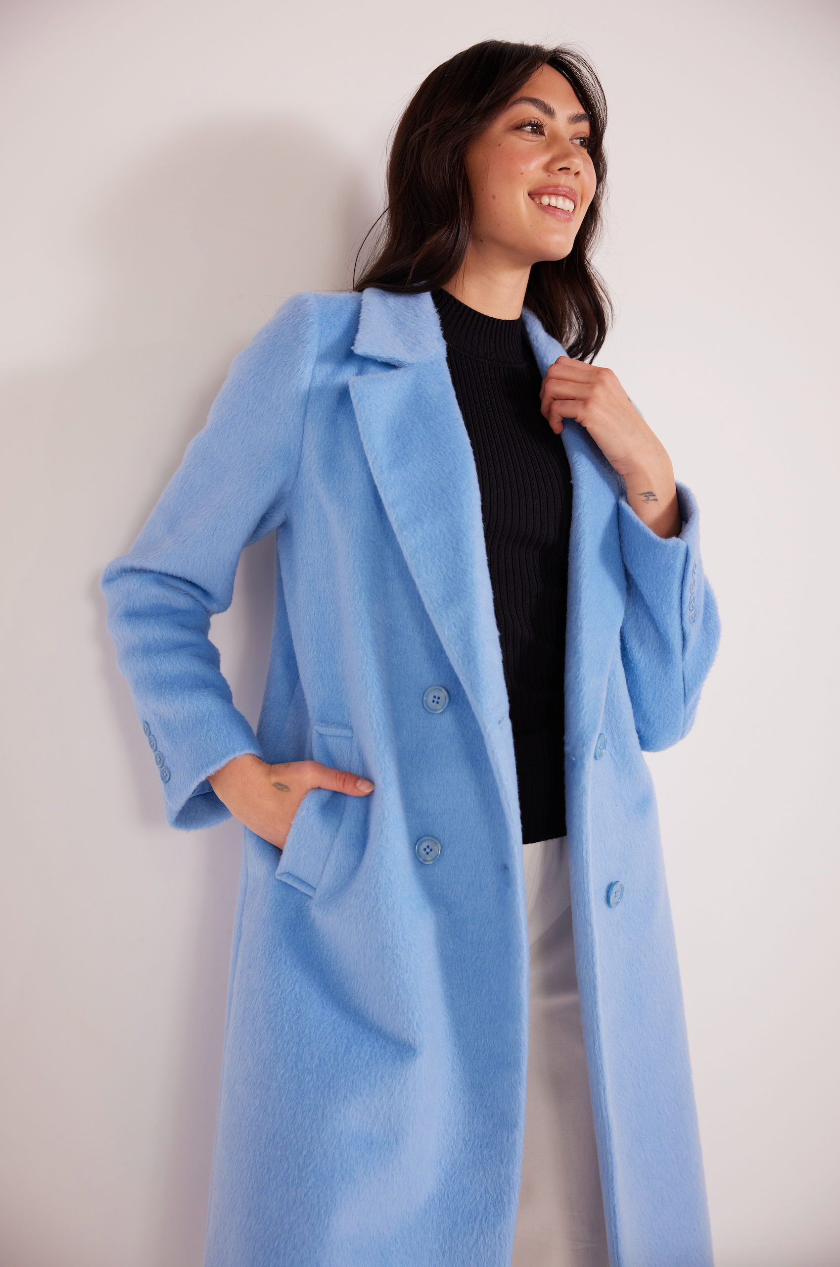MINKPINK NOLA DOUBLE BREASTED COAT - THE VOGUE STORE
