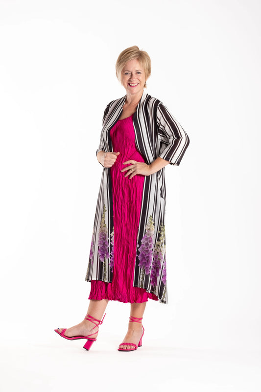 JELLICOE DUSTER COAT - FOXGLOVE - THE VOGUE STORE