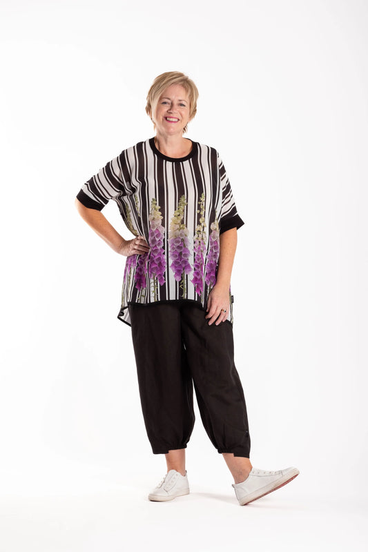 JELLICOE RELAXED TEE - FOXGLOVE - THE VOGUE STORE