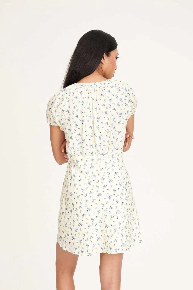 HUFFER DAWN CELINE MINI DRESS - BUTTER - THE VOGUE STORE