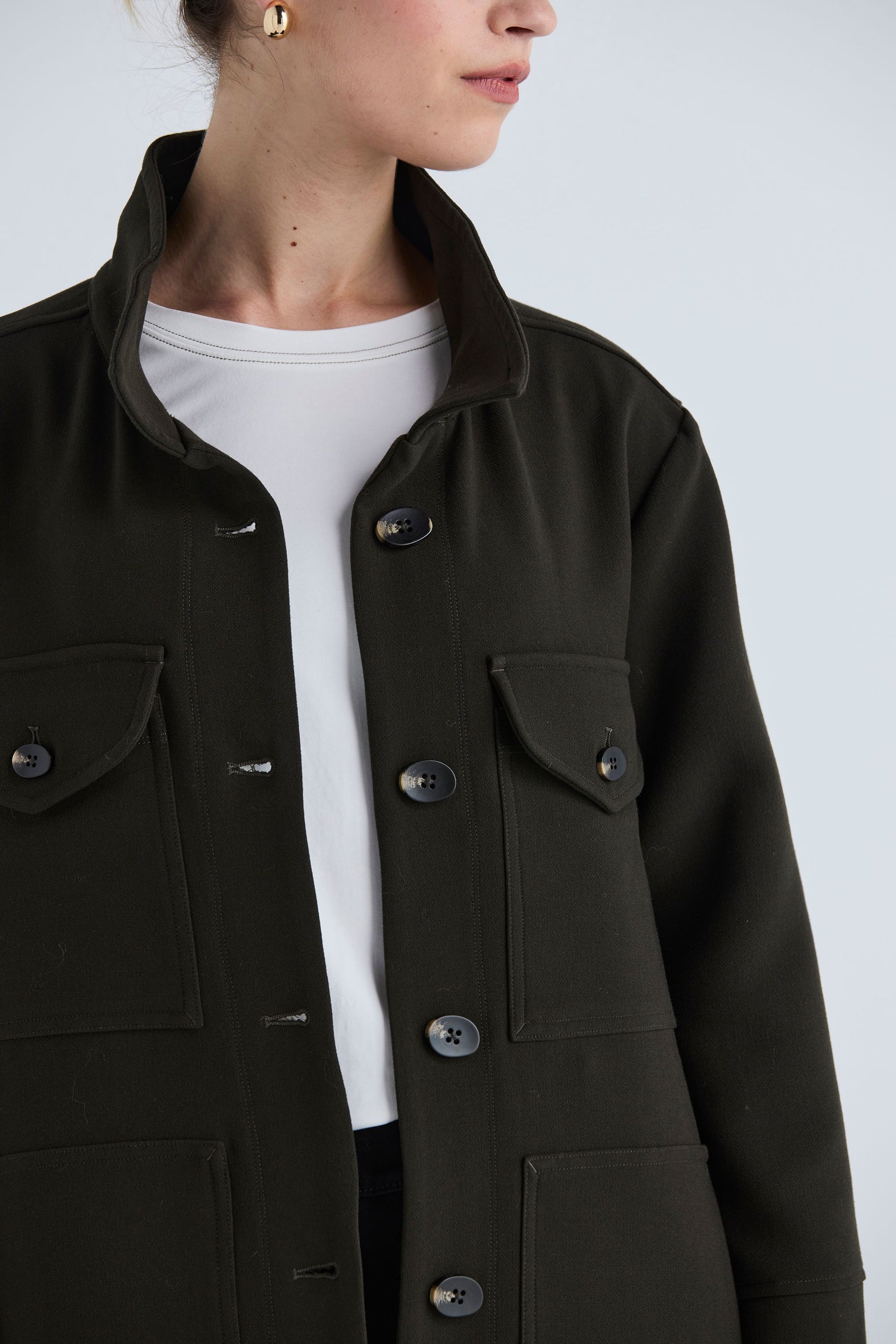 LANIA RAFT COAT - ARMY - THE VOGUE STORE