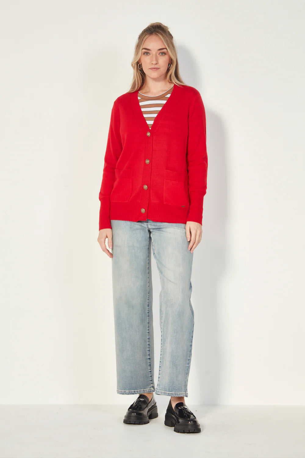 VERGE OBLIGE CARDI - FIRE - THE VOGUE STORE