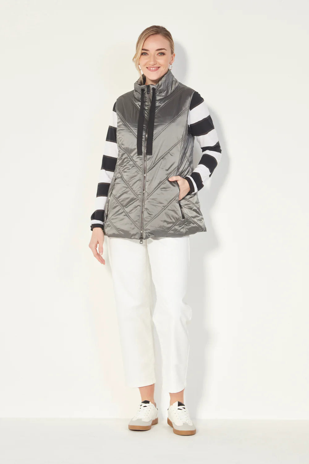 VERGE OUTKAST VEST - GUNMETAL - THE VOGUE STORE