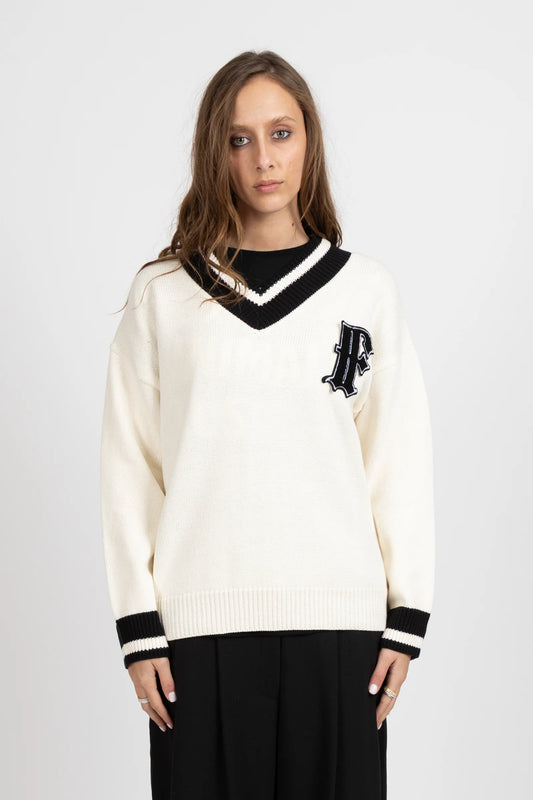 FEDERATION OXFORD KNIT QUAD - WHITE - THE VOGUE STORE